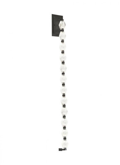 Sean Lavin Collier 1-light dimmable LED wall sconce with dark bronze finish and crystal shade (7355|700WSCLR40BZ-LED930)