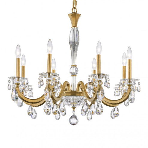 San Marco 8 Light 120V Chandelier in French Gold with Clear Radiance Crystal (168|S8608N-26R)