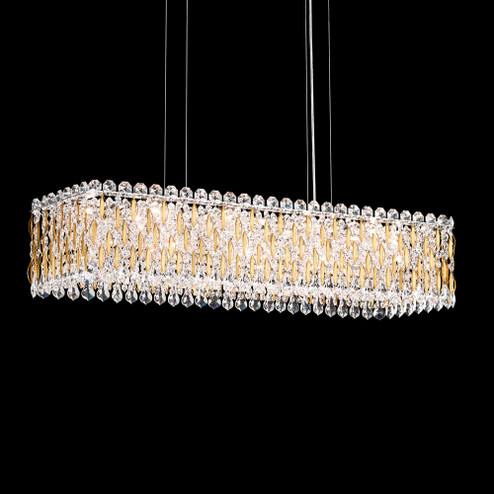 Sarella 13 Light 120V Linear Pendant in Antique Silver with Clear Radiance Crystal (168|RS8344N-48R)