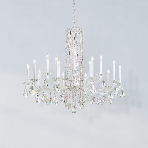 Siena 15 Light 120V Chandelier (No Spikes) in Black with Clear Radiance Crystal (168|RS83151N-51R)