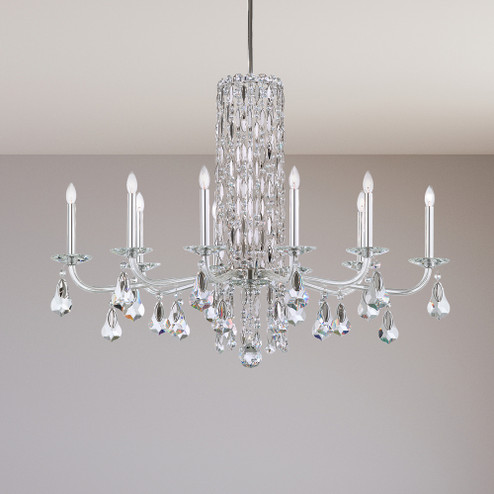Siena 10 Light 120V Chandelier (No Spikes) in Antique Silver with Clear Radiance Crystal (168|RS83101N-48R)