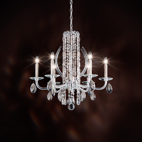 Siena 6 Light 120V Chandelier in Black with Radiance Crystal (168|RS8306N-51R)