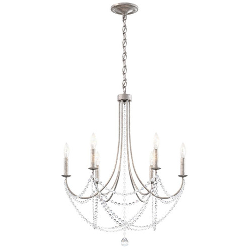 Verdana 6 Light 120V Chandelier in Antique Silver with Clear Optic Crystal (168|RJ1006N-48O)