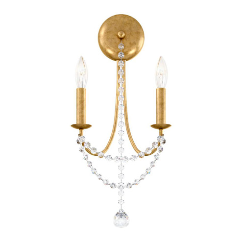 Verdana 2 Light 120V Wall Sconce in Antique Silver with Optic Crystal (168|RJ1002N-48O)