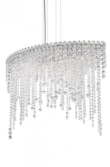 Chantant 6 Light 120V Linear Pendant in Polished Stainless Steel with Clear Optic Crystal (168|CH3612N-401O)