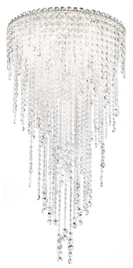 Chantant 5 Light 120V Semi-Flush Mount in Polished Stainless Steel with Optic Crystal (168|CH1812N-401O)