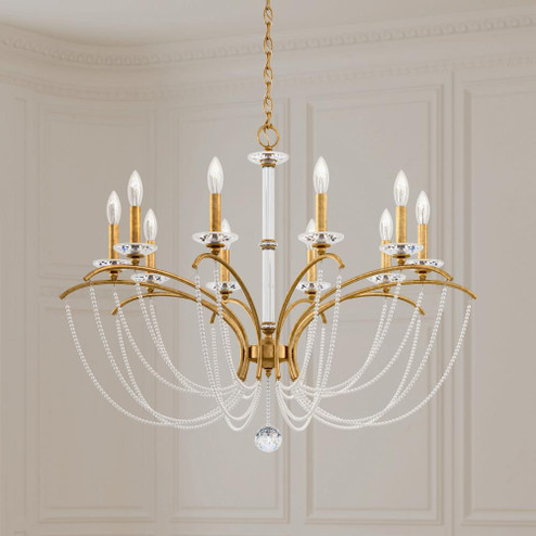 Priscilla 10 Light 120V Chandelier in Heirloom Gold with Clear Optic Crystal (168|BC7110N-22O)