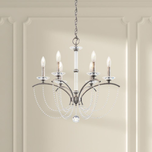 Priscilla 6 Light 120V Chandelier in White with Optic Crystal (168|BC7106N-06O)