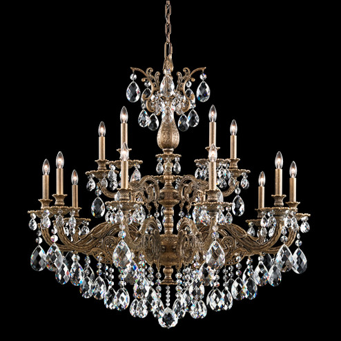Milano 15 Light 120V Chandelier in Heirloom Bronze with Clear Radiance Crystal (168|5685-76R)