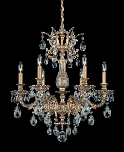 Milano 6 Light 120V Chandelier in Heirloom Bronze with Clear Radiance Crystal (168|5676-76R)