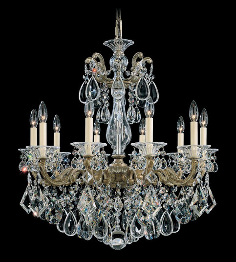 La Scala 10 Light 120V Chandelier in Etruscan Gold with Radiance Crystal (168|5074-23R)