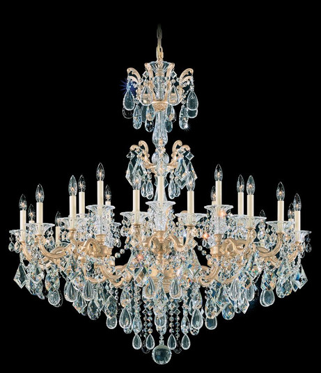 La Scala 24 Light 120V Chandelier in Antique Silver with Radiance Crystal (168|5013-48R)