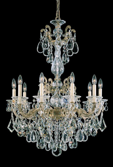 La Scala 10 Light 120V Chandelier in Heirloom Gold with Clear Radiance Crystal (168|5008-22R)