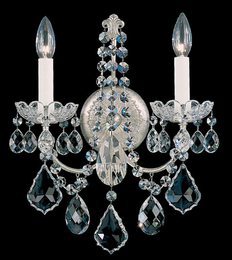 New Orleans 2 Light 120V Wall Sconce in Antique Silver with Clear Radiance Crystal (168|3651-48R)