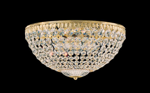 Petit Crystal 5 Light 120V Flush Mount in Heirloom Bronze with Clear Radiance Crystal (168|1564-76R)