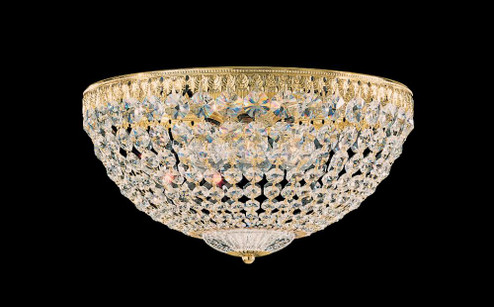 Petit Crystal 5 Light 120V Flush Mount in Heirloom Bronze with Clear Optic Crystal (168|1564-76O)