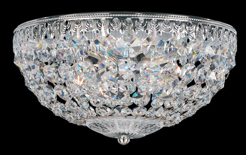 Petit Crystal 4 Light 120V Flush Mount in Heirloom Bronze with Clear Optic Crystal (168|1560-76O)