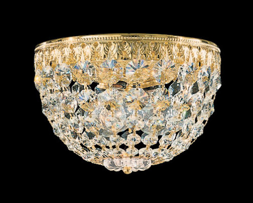Petit Crystal 3 Light 120V Flush Mount in Heirloom Bronze with Clear Radiance Crystal (168|1558-76R)
