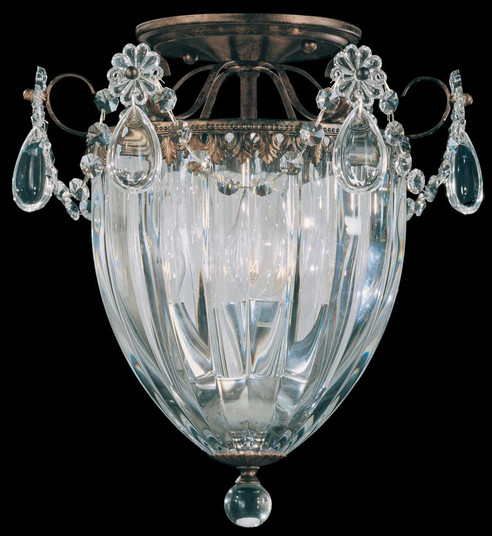 Bagatelle 3 Light 120V Semi-Flush Mount in Etruscan Gold with Clear Radiance Crystal (168|1242-23R)