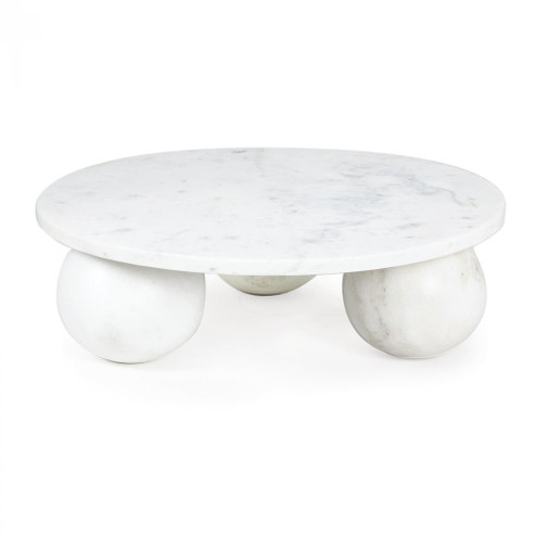 Regina Andrew Marlow Marble Plate Large (White) (5533|20-1535WT)