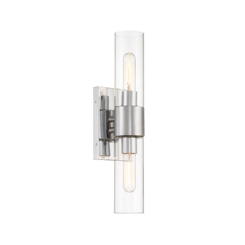 Anton 17.5 in. 2-Light Chrome Transitional Wall Sconce Light (21|D286M-2WS-CH)