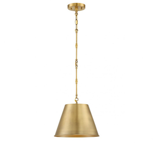 Alden 1-Light Pendant in Warm Brass (128|7-232-1-322)