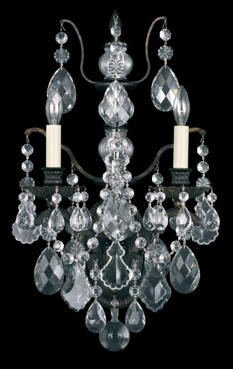 Bordeaux 2 Light 120V Wall Sconce in Heirloom Bronze with Clear Heritage Handcut Crystal (168|5766-76H)