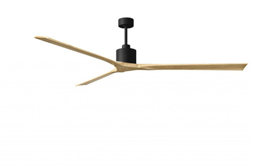 Nan XL 6-speed ceiling fan in Matte Black finish with 90” solid light maple tone wood blades (230|NKXL-BK-LM-90)