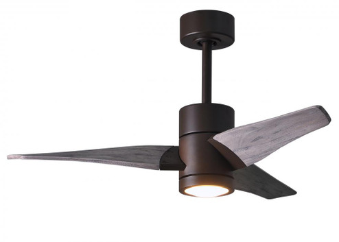 Super Janet three-blade ceiling fan in Textured Bronze finish with 42” solid barn wood tone blad (230|SJ-TB-BW-42)