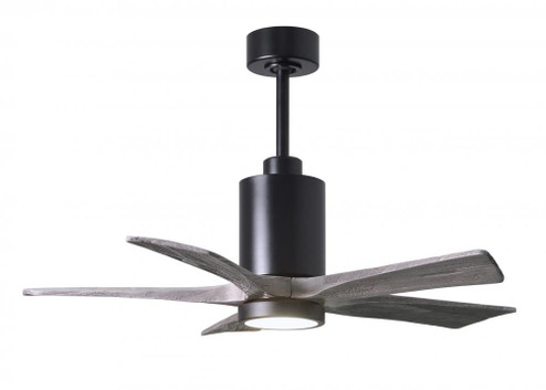 Patricia-5 five-blade ceiling fan in Matte Black finish with 42” solid barn wood tone blades and (230|PA5-BK-BW-42)