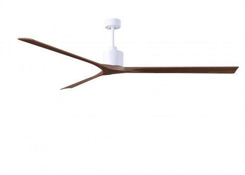 Nan XL 6-speed ceiling fan in Matte White finish with 90” solid walnut tone wood blades (230|NKXL-MWH-WA-90)