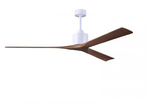 Nan XL 6-speed ceiling fan in Matte White finish with 72” solid walnut tone wood blades (230|NKXL-MWH-WA-72)