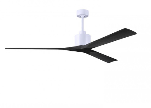 Nan XL 6-speed ceiling fan in Matte White finish with 72” solid matte black wood blades (230|NKXL-MWH-BK-72)