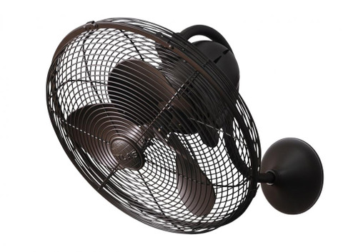 Laura - Oscillating Wall Fan - Textured Bronze Finish - Metal Blades (230|LL-TB)