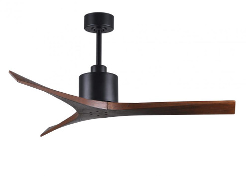 Mollywood 6-speed contemporary ceiling fan in Matte Black finish with 52” solid walnut tone blad (230|MW-BK-WA-52)