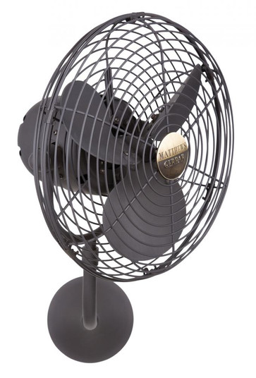 Michelle Parede vintage style wall fan in bronzette finish. (230|MP-BZZT-MTL)