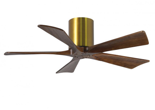 Irene - 5H - Brushed Brass - Walnut Tone Blades - 42'' Blades (230|IR5H-BRBR-WA-42)