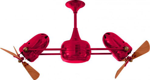Duplo Dinamico - Rotational Ceiling Fan - Rubi Finish - Wood Blades (230|DD-RED-WD)
