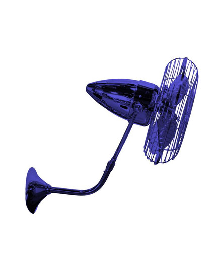 Bruna Parede - Directional Wall Fan - Safira Finish - Metal Blades (230|BP-BLUE-MTL)