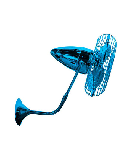 Bruna Parede - Directional Wall Fan - Agua Marinha Finish - Metal Blades (230|BP-LTBLUE-MTL)