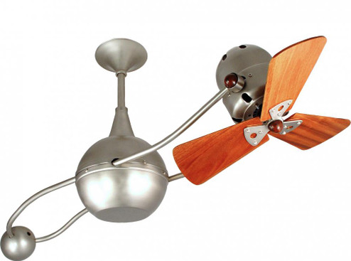 Brisa 360° counterweight rotational ceiling fan in Brushed Nickel finish with solid sustainable m (230|B2K-BN-WD)