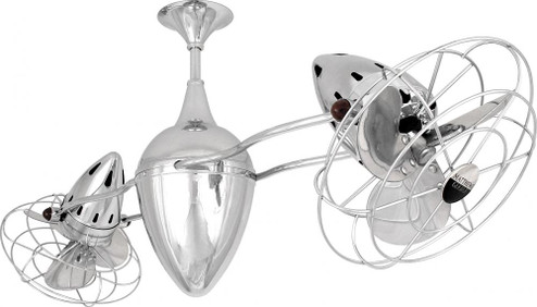Ar Ruthiane - Rotational Ceiling Fan (Interior) - Polished Chrome Finish - Metal Blades (230|AR-CR-MTL)