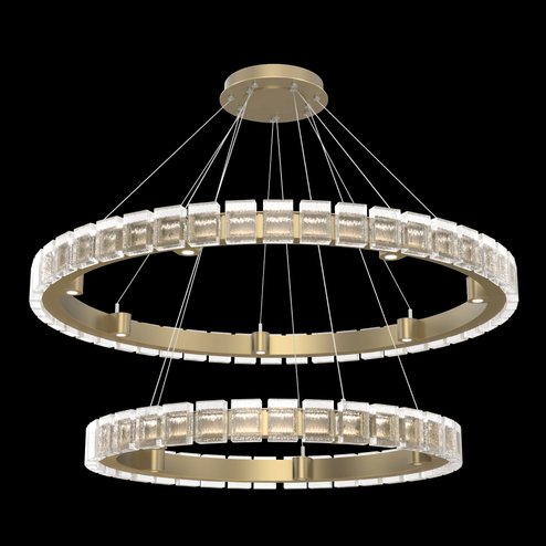 Tessera 38'' & 50'' Two-Tier Ring-Gilded Brass (1289|CHB0087-2T-GB-TP-CA1-L3)