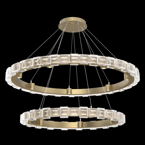 Tessera 38'' & 50'' Two-Tier Ring-Gilded Brass (1289|CHB0087-2T-GB-TE-CA1-L3)