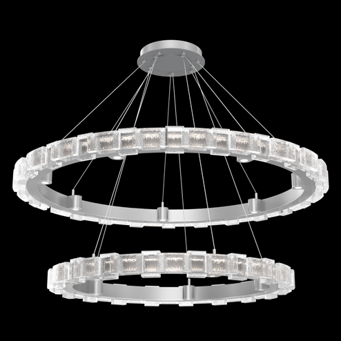 Tessera 38'' & 50'' Two-Tier Ring-Classic Silver (1289|CHB0087-2T-CS-TE-CA1-L3)