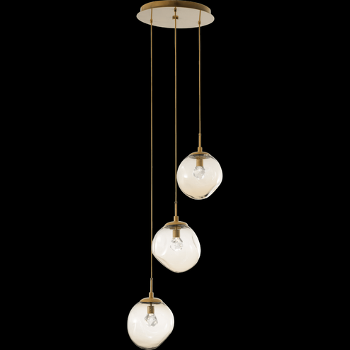 Aster Round 11pc Multi-Pendant (LED) (1289|CHB0066-11-GP-GS-C01-L1)