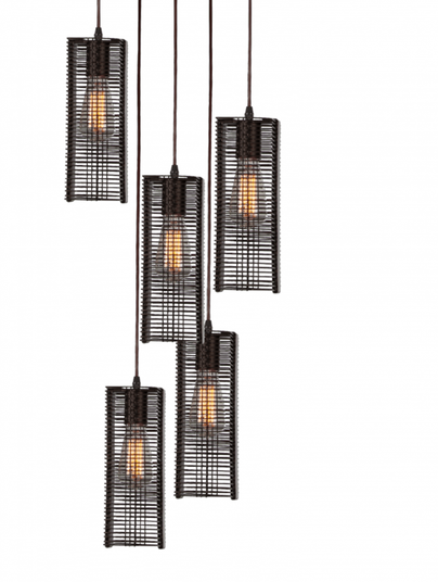 Downtown Mesh Round 3pc Multi-Pendant (1289|CHB0020-03-BB-0-C01-E2)