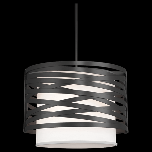 Tempest Drum with Linen Shade - 18-Inch (1289|CHB0013-18-GP-SH-001-E2)