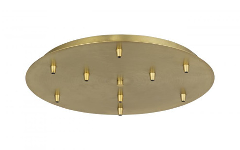 9 Light Round Multi Port Canopy (3442|119-SG)