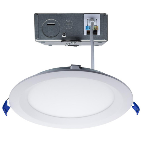 15 Watt LED Low Profile Regress Baffle Downlight; 6 Inch; Remote Driver; CCT Selectable; Round (27|S11872)